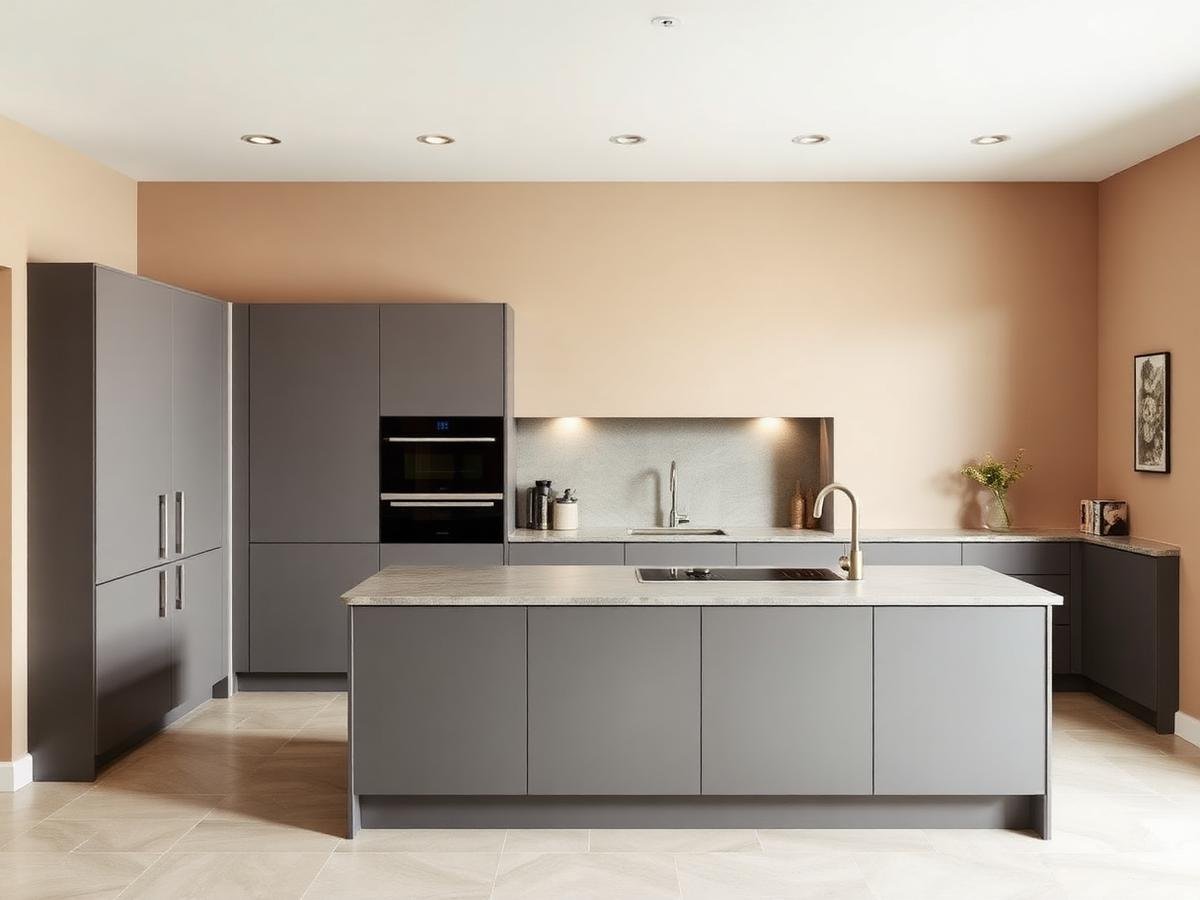 Handleless Family Kitchen — Minimal Residential, Dammam